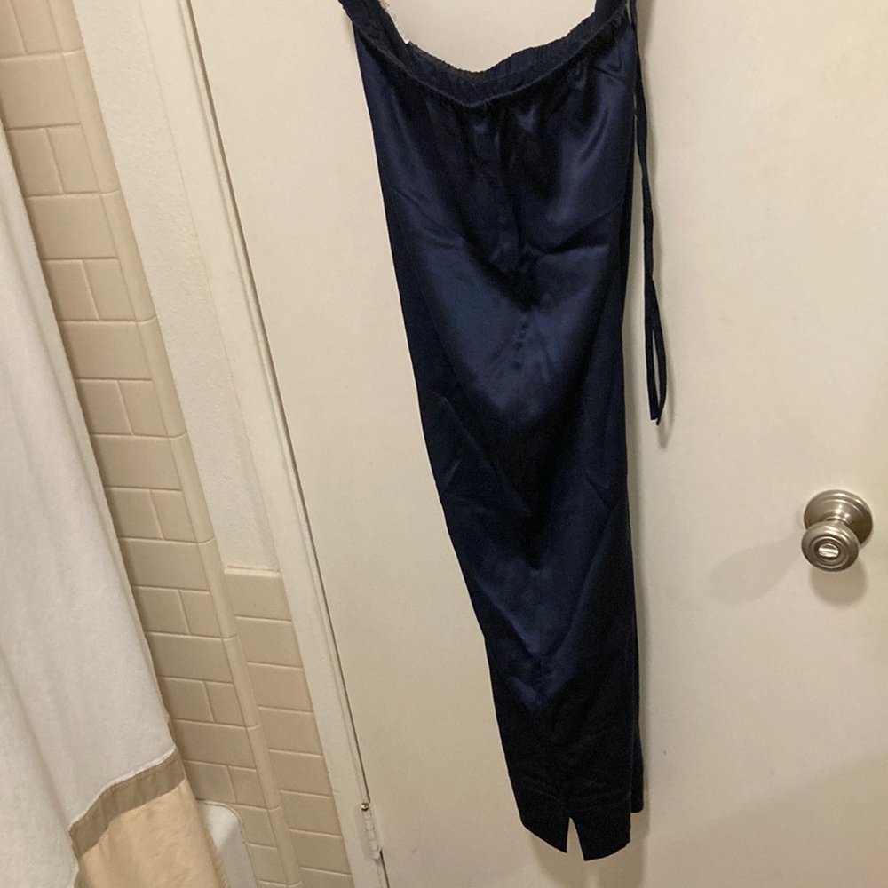 Navy blue silk pj pants (Lily Silk)